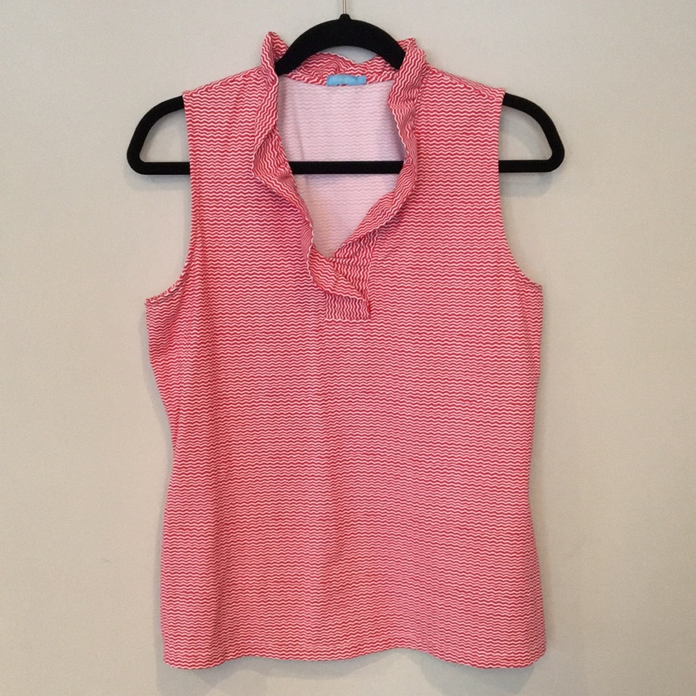 J. McLaughlin Durham Ruffle Top - size L